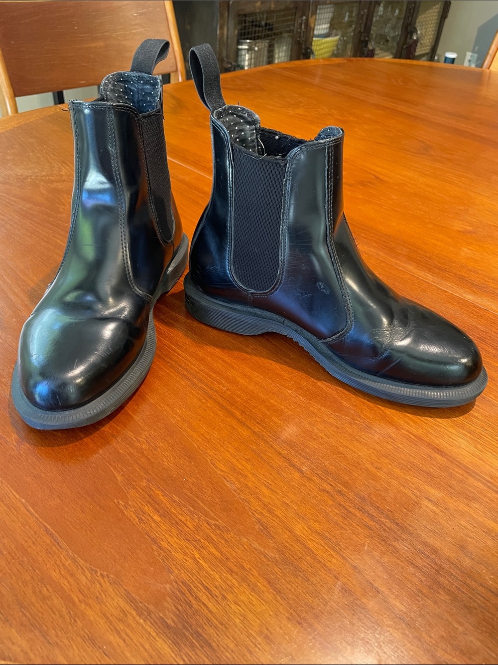 Dr. Martens Black Flora Chelsea boots size 6